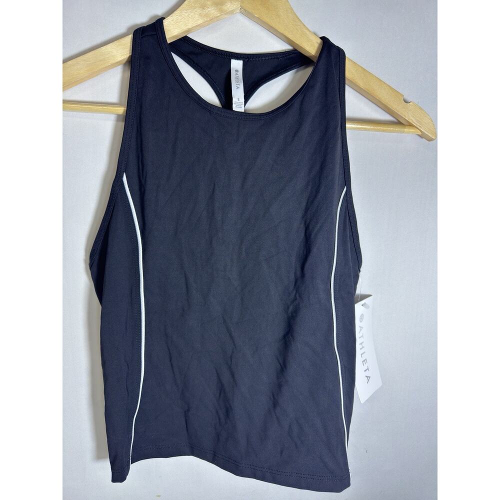 Athleta Lightning Tank Top Black‎ Racerback Athletic Yoga Gym Women S NWT